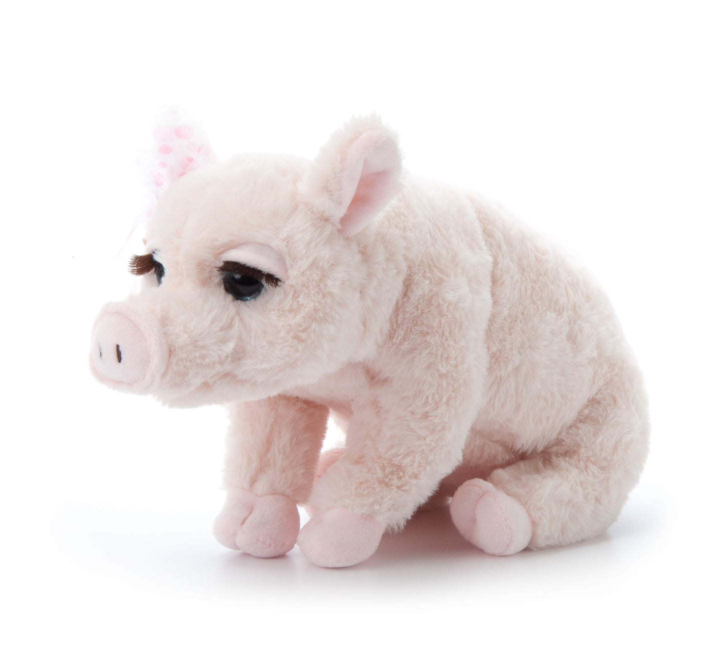 The Petting Zoo, Lash'Z Pig Stuffed Animal, Gifts For Girls, Pig Plush Toy 12 Inches
