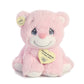 Aurora® Inspirational Precious Moments™ Charlie Bear Stuffed Animal - Cherished Memories - Enduring Comfort - Pink 8.5 Inches