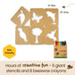 Honeysticks Kids Activity Set - 6 Large Stencils for Kids Plus Jumbo Non-Toxic Beeswax Crayons (8pk), Perfect First Stencils for