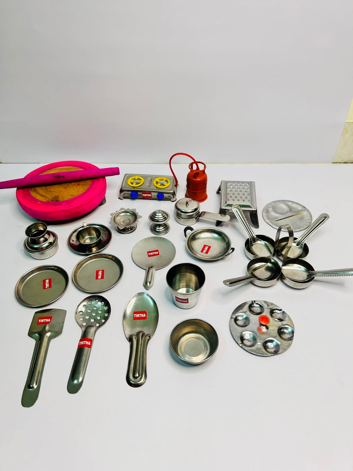 Stainless Steel Kitchen Set for Kids/Kitchen Toys for Kids/Pretend Kitchen Play Set for Kids
