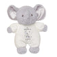 Baby Starters Little Me Plush Elephant Rattle with Welcome to The World Embroidery (White, 9 inch)