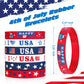 4Th Of July Party Favors Rubber Bracelets 30Pcs Usa American Flag Red White And Blue Silicone Wristbands For Kids Independence D