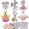 Fennoral 12 Pack Easter Craft Kit For Kids Make You Own Easter Bead Necklace Making Kit For Girls Boy Diy Easter Arts And Crafts