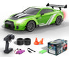 Racent 1:20 Rc Drift Car, High Speed Remote Control Car, 4Wd Rc Cars With Led Light, Racing And Drifting Wheels, 2 Batteries, To