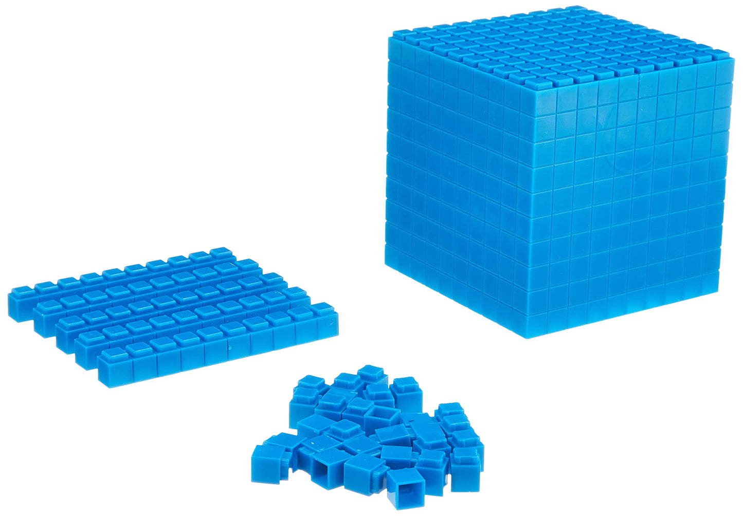 Learning Resources Ler6356 Interlocking Base Ten Starter Set, Multi-Color