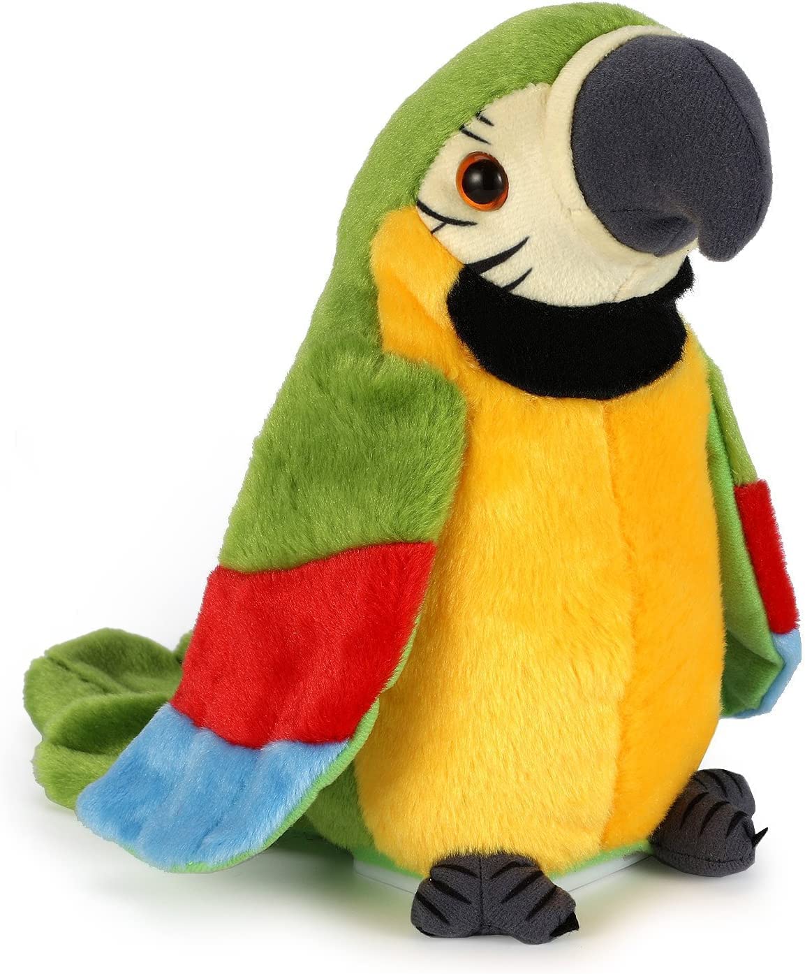 Talking Parrot  Repeats What You Say Plush Animal Toy Electronic Parrot for Boys  Girls Gift