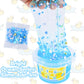 Blue Crunchy Crystal Slime with 3 Yellow Duck Charms, Ocean Series Big Scented Slime Bucket for Kids, Super Soft, Party Favor, B