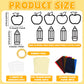 32 Sets Back to School Apple Pencil Suncatchers Craft Kit DIY Window Stained Glass Effect First Day of School Paper Craft Home C