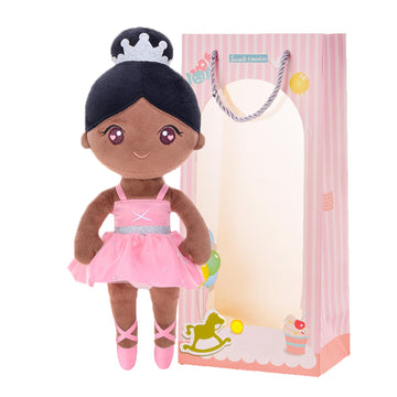 Gloveleya Ballet Dolls Baby Girl Gifts Plush African American Ballerina Doll Bronze 13'