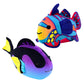 Zhuzhu (Mandarin + Blue Tang Fish 2-Pack C | Stuffed Animals With Motor Inside | Robotic Fish Toys Suitable For Ocean Party Favo