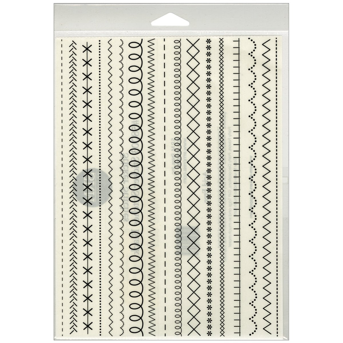 SRM Sticker Stitches-Black