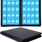 16 Pocket Card Binder, Ringless Zip Trading Card Binder, 1000+ Double Sided Pocket Pu Collection Binder, Collector Album, Card F