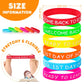 Welcome Back to School Rubber Bracelets 30 PCS First Day of School Bracelet Gifts Silicone Wristbands for Students Kids Party Fa
