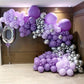 130Pcs Purple Balloons Garlands Kit, 18'' 12'' 10'' 5'' Different Sizes Pack Purple Latex Balloon Arch For Birthday Gender Revea