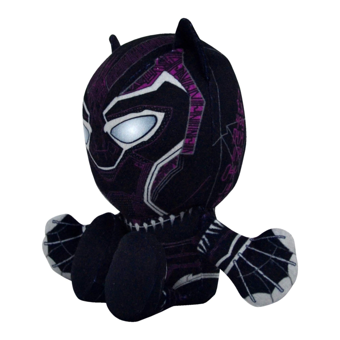 Bleacher Creatures Black Panther Plush Toy - 8" Soft Chibi Kuricha, Crystal Velboa Polyester