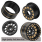 Full Brass 1.0In Beadlock Rc Truck Tires Wheels Tires Upgrades Part For 1/18 1/24 Trx4M Axial Scx24 Rc Crawler,Rc Wheels Hops Up