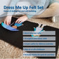 My Felt Story Dress Me Up 56 Pcs - Sporty Felt 8    Doll Figures For Kids | Multicultural Skin Tone Diversity | Fun Classroom Le