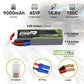 OVONIC 4S LiPo Battery 9000mAh 14.8V 130C RC Battery with EC5 Connector (2 Pack)