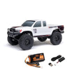 Axial 1/24 SCX24 Base Camp 4x4 Rock Crawler - White, Brushed RTR, Model AXI-1219T1, Includes Everything to Run
