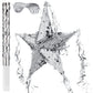 Foil Star Piata with Blindfold and Bat for Kids Birthday Foldable Star Shape Piata with Piata Stick Festive Star Piata Foil Star