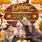 Gobble Till You Wobble Banner Backdrop 6x4FT Fall Maple Leaves Pumpkin Turkey Friendsgiving Photography Background Funny Rustic