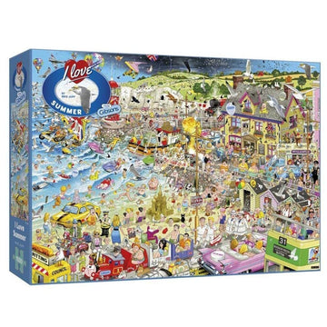 I Love Summer 1000 Piece Jigsaw Puzzle | Mike Jupp | Sustainable Puzzle For Adults | Premium 100% Recycled Board | Great Gift For Adults | Gibsons Games