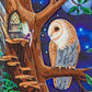 CRYSTAL ART Notebook - Owl and Fairy Tree Notebook Kit - Create a Sparkling Notebook Cover Using Crystals - for Ages 8 and up