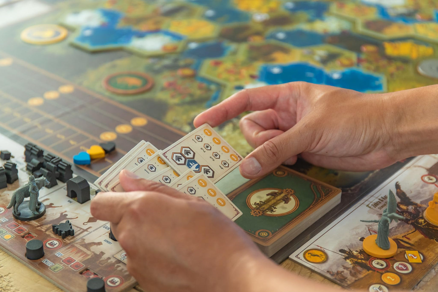 Stonemaier Games: Scythe Modular Board | Change The Map And Faction Locations To Add Variability To Your Scythe Game | Add To Scythe (Base Game) | 1-7 Players, Ages 14+