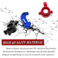 RCMYou RC Alloy Caster Block & Steering Blocks & Rear Stub Axle Carriers Upgrades Part for 1/8 Sledge 4WD, Hops up for Sledge 4W