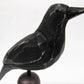 Primitives by Kathy Weathered Rustic Crow Figurine, Wood, 6"x8"x3", Burgundy/Black, Model 9716