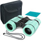 Essenson Binoculars For Kids Toys Gifts For Age 3-12 Years Old Boys Girls Kids Telescope Outdoor Toys For Sports And Outside Play Hiking, Bird Watching, Travel, Camping, Birthday Presents (Mint Green)