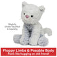 Gund Cozys Collection Kitty Cat Plush Soft Stuffed Animal For Ages 1 And Up, Blue, 10''