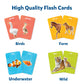 Skillmatics Thick Flash Cards For Toddlers - Animals & Their Babies, 3 In 1 Educational Game, Gifts, Includes Learning Activitie