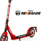 Hurtle Scooter - Scooter for Teenager - Kick Scooter - 2 Wheel Scooter with Adjustable T-Bar Handlebar - Folding mature-themed Kick Scooter with Alloy Anti-Slip Deck -Scooter with 8  Smooth Gliding Wheels Red