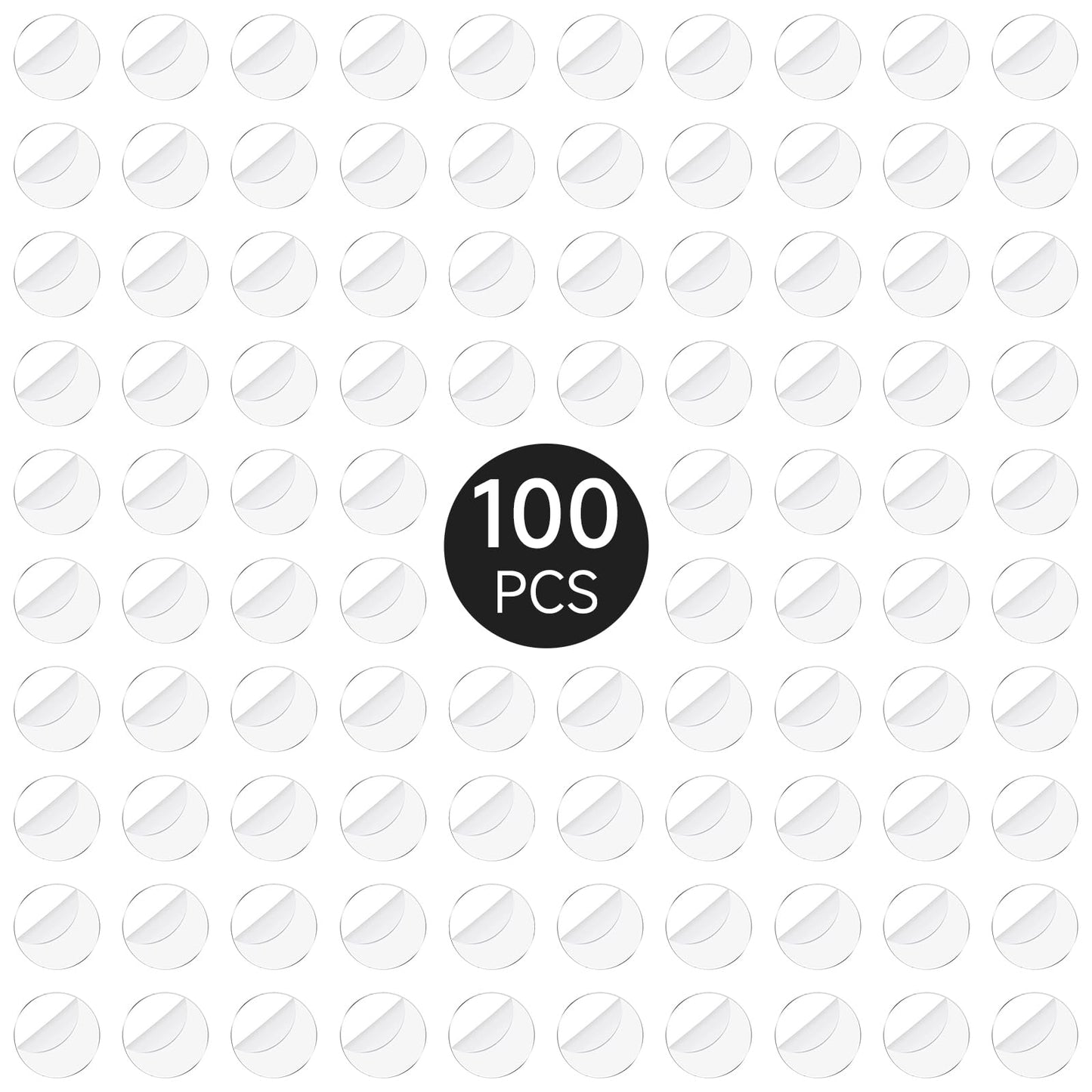 DisplayMore 100Pcs Round Plastic Model Bases 40mm/1.57 inch Wide 2mm Thick for Gaming Miniatures or Wargames Role Playing Board