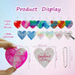 Proundlion Valentines Day Gifts For Kids,40 Pcs Mini Pop Keychains Fidget Toys With 40 Pcs Valentines Gift Cards ,Party Favors,