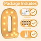 Imprsv 4Ft Marquee Light Up Letters Q, Large Light Up Letters For Baby Shower Anniversary Wedding Room Decor, Big Letters For Pa
