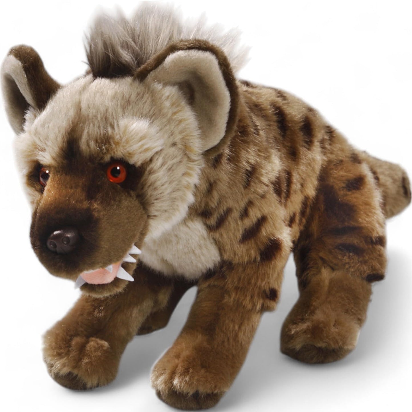 Carl Dick Spotted Hyena Plush Toy, 10.5 inches, Soft Acrylic Material, Model 3282, True to Nature Color