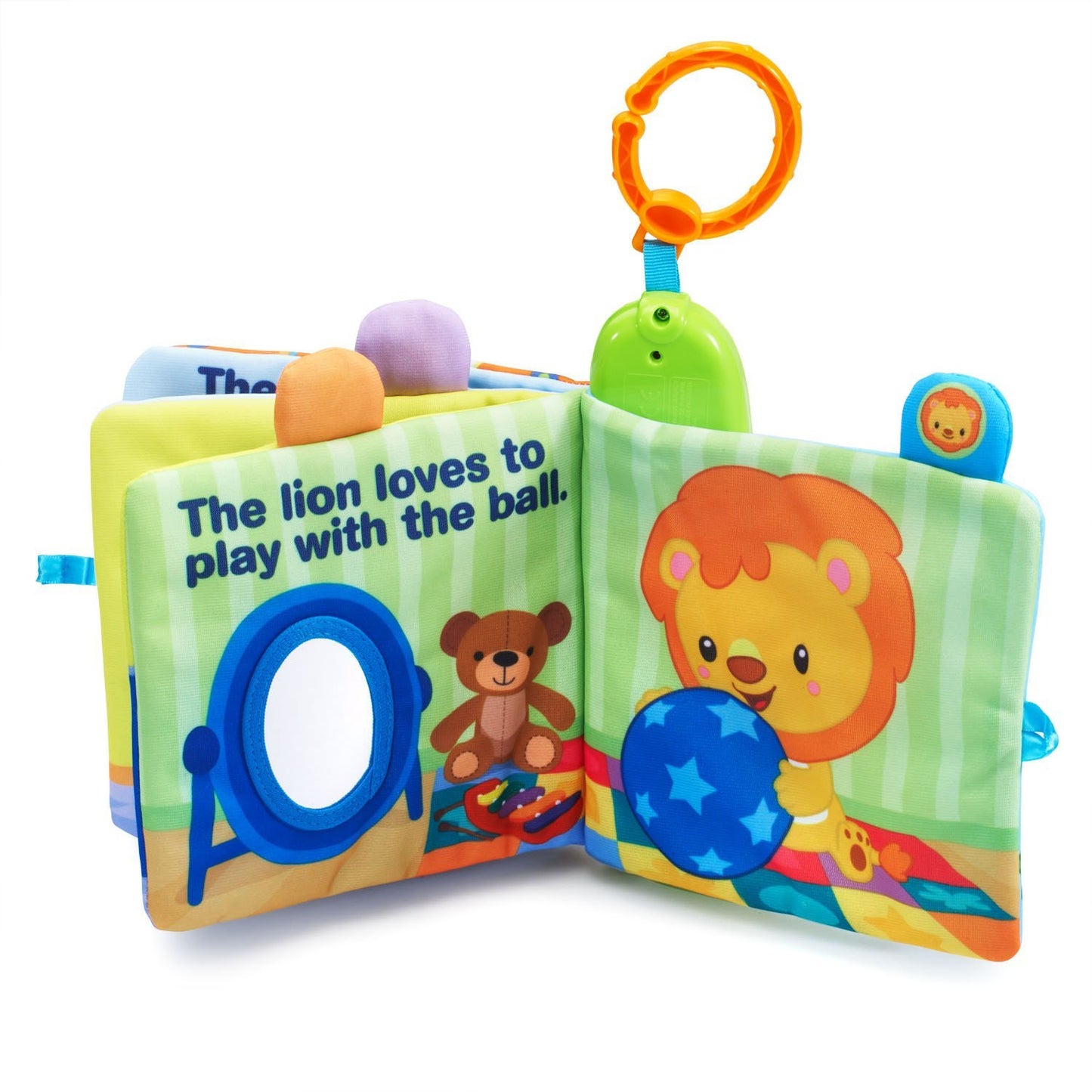 VTech Peek and Play Baby Book - Medium Plastic Toy - Green, Orange, Blue - Model 80-189300