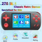 Great Boy Handheld Games For Kids Aldults With 270 Classic Retro Video Game 3.0'' Color Screen Tv Output Rechargeable Arcade Gaming Player,Support 2 Players Gamepad Birthday Xmas Gift (Black)