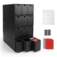 Rlavbl 12-600 Ct Trading Card Storage Box With 48 Dividers, 12000+ Card Deck Box For Mtg, Tcg, Ptcg, And Sports Cards Organizer