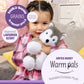 Warm Pals - Hayes Husky - 1.5Lbs - Cozy Microwavable Lavender Scented Plush Toys - Heated Stuffed Animal - Heatable Coolable Bedtime Comfort Plushie