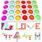 24 Pcs Fidget Blocks, Push Silicone Popper Fidget Sensory Toy, Infinity Diy Pop Building Blocks, Great Tool For Classroom (White