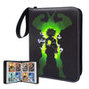 Trading Card Binder for Anime Cards 4 Pocket with 60 Sleeves up to 480 Cards Waterproof Card Storage Bag with Removable Sleeves for Anime and TCG Cards