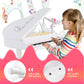 HONEY JOY Classical Kids Piano, 37-Key Toy Mini Grand Piano with Music Stand & Stool, Portable Electronic Educational Musical In