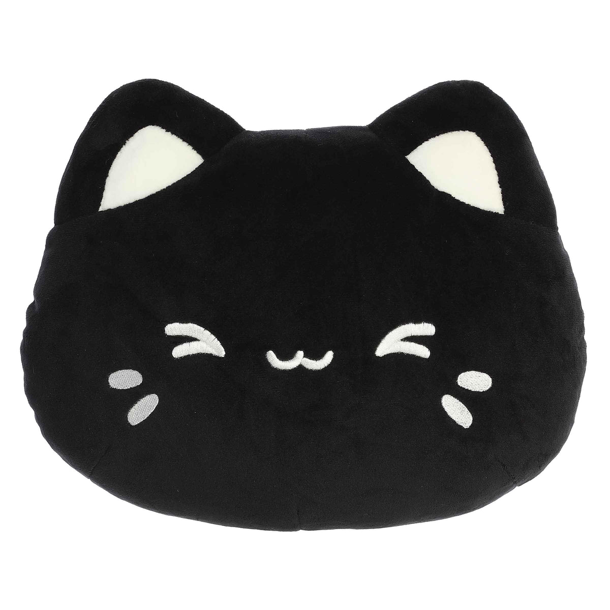 Aurora Tasty Peach Meowchi Face Plush 12 Black Sesame Stuffed Animal