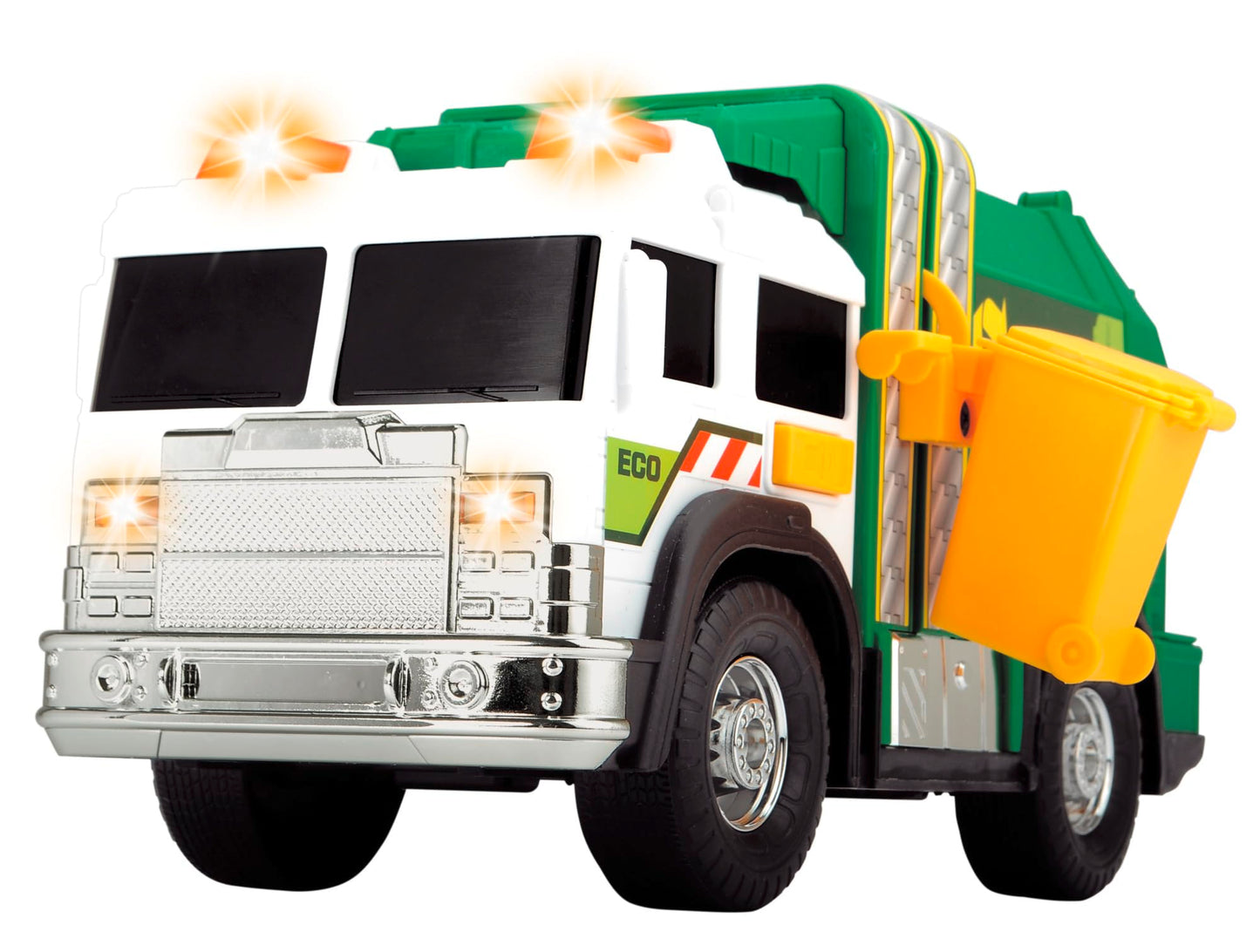 DICKIE TOYS Light & Sound Recycle Truck - One Size, Plastic, Multi-Color, Model 203306006