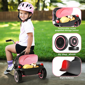 Glaf Tricycle For Toddler 1-3 Bike Kids Tricycle Trike Toddler Bike For 2-4 Year Olds Toys Baby Bike With Adjustable Seat And St