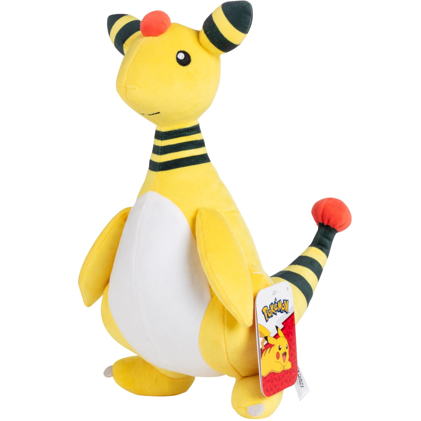 Pok?mon Large 12 Ampharos Plush - Officially Licensed - Scarlet and Violet - Authentic Soft Stuffed Animal Toy Figure - Valentine's Day & Easter Basket Stuffer Gift for Kids  Boys  Girls - 2+