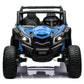 MOLACHI 2 Adjustable Seater Kids Ride on Car Truck  24V Children Electric Cars  4WD Soft Start Kid Remote Control Vehicle  3 Speeds  LED Lights  4 Shock Absorbers  Bluetooth  Music & Horn -Blue